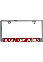 Texas A&M Aggies Metallic Glitter License Plate Frame - Maroon