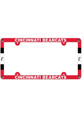 Cincinnati Bearcats Full Color Plastic License Frame