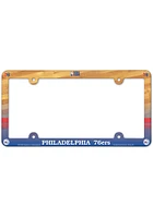 Philadelphia 76ers Full Color Plastic License Plate Frame - Blue