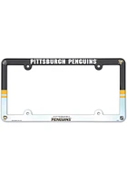 Pittsburgh Penguins Full Color Plastic License Plate Frame - Yellow