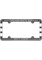 Chicago White Sox Full Color Plastic License Plate Frame - Black