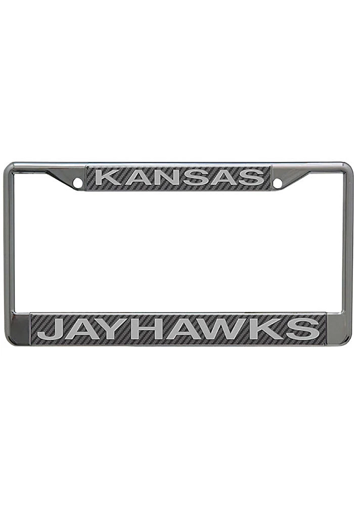 Kansas Jayhawks Carbon Fiber License Plate Frame