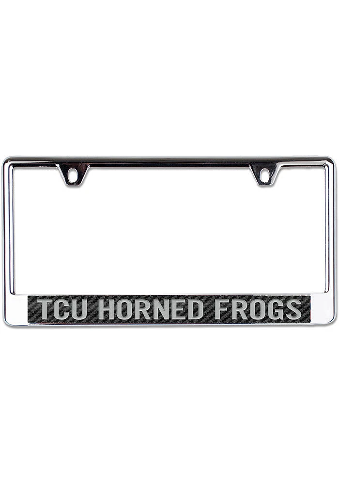 TCU Horned Frogs Carbon Fiber License Plate Frame