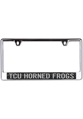 TCU Horned Frogs Carbon Fiber License Plate Frame
