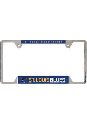 St Louis Blues Thin Metal License Plate Frame - Blue