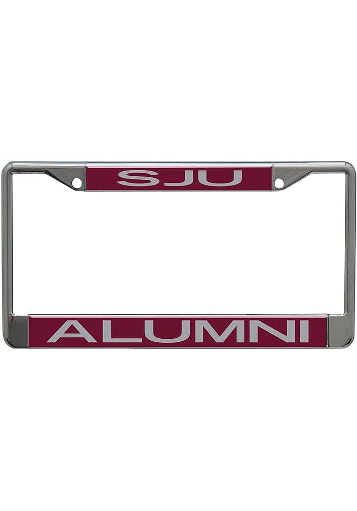 Saint Josephs Hawks Team Color Alumni License Plate Frame - Red