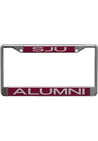 Saint Josephs Hawks Team Color Alumni License Plate Frame - Red