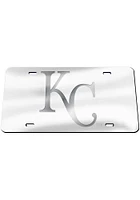 Kansas City Royals Silver Frosted Car Accessory License Plate