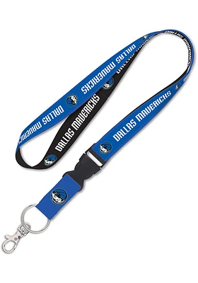 Dallas Mavericks Team Color Detachable Lanyard - Navy Blue