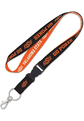 Oklahoma State Cowboys Team Color Detachable Lanyard - Orange