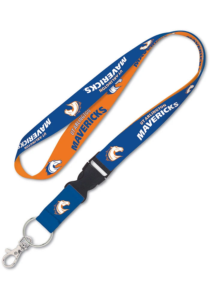 UTA Mavericks Team Color Detachable Lanyard - Red