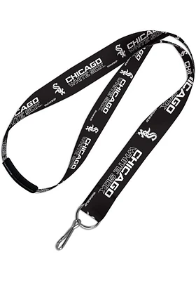 Chicago White Sox Black Lanyard - Black