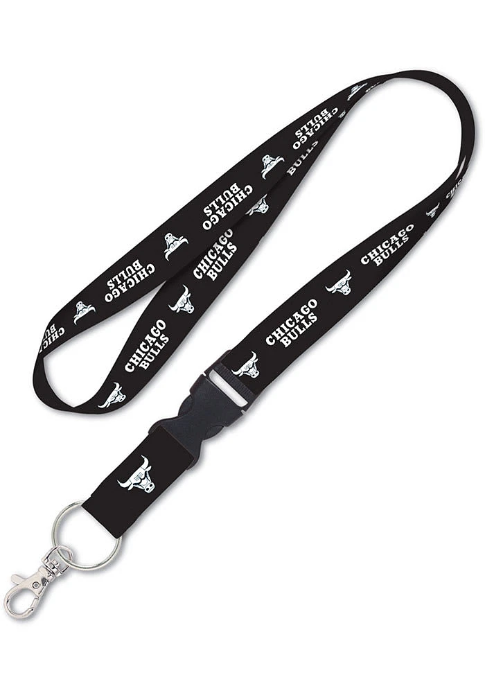 Chicago Bulls Black Lanyard - Black