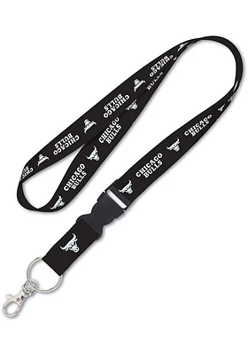 Chicago Bulls Black Lanyard - Black