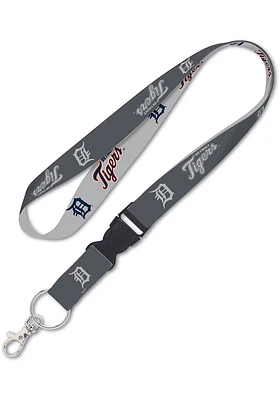 Detroit Tigers Logo Lanyard - Charcoal