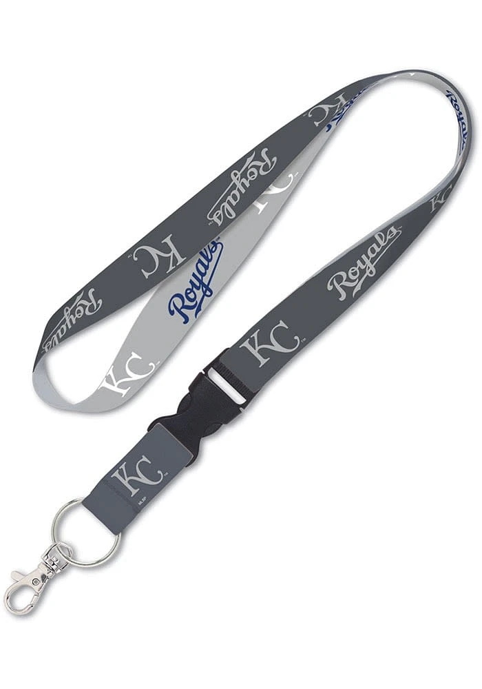 Kansas City Royals Charcoal Lanyard - Charcoal
