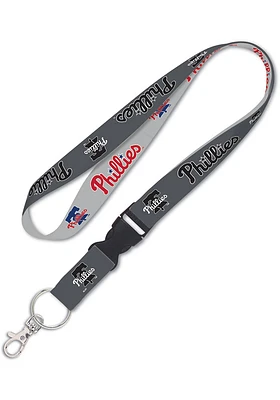 Philadelphia Phillies Charcoal Lanyard - Charcoal