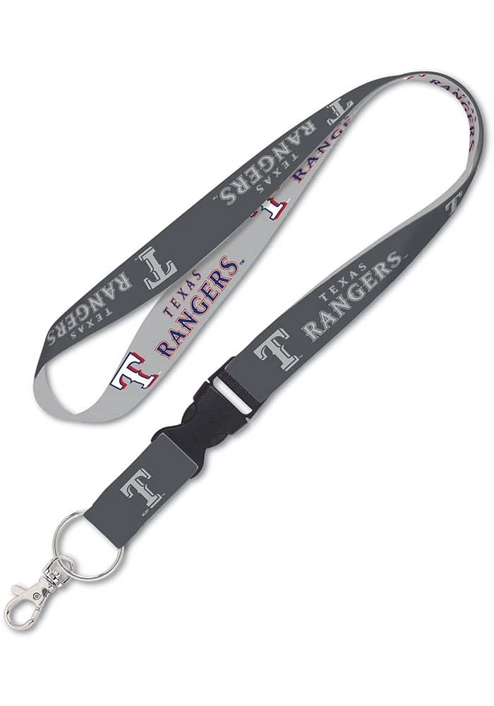 Texas Rangers Charcoal Lanyard - Charcoal