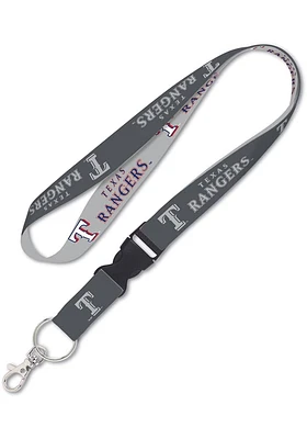 Texas Rangers Charcoal Lanyard - Charcoal