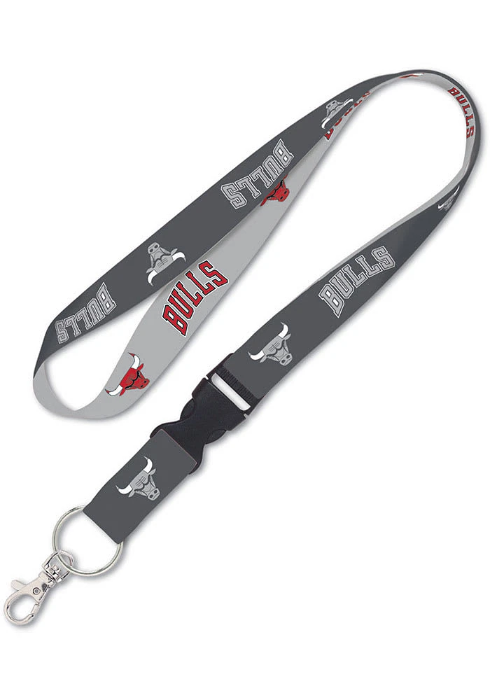 Chicago Bulls Charcoal Lanyard - Charcoal