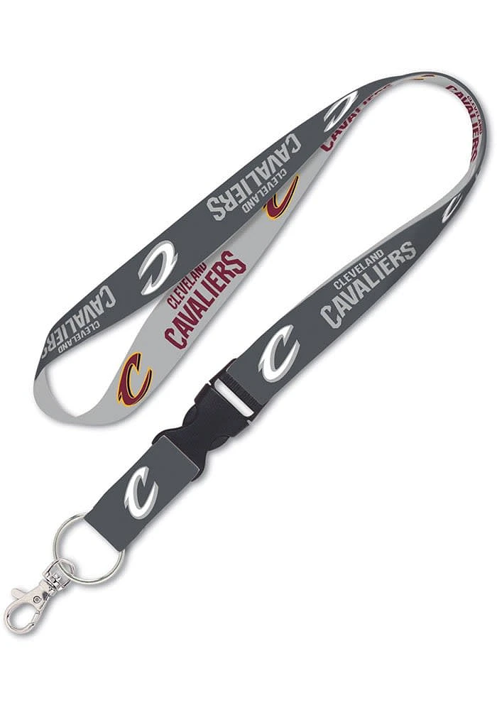 Cleveland Cavaliers Wordmark Charcoal Lanyard - Charcoal