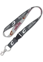 Cleveland Cavaliers Wordmark Charcoal Lanyard - Charcoal