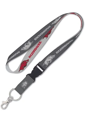 Arkansas Razorbacks Charcoal Lanyard - Charcoal