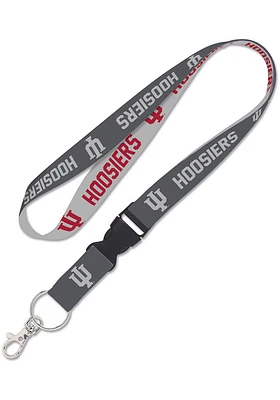 Indiana Hoosiers Charcoal Lanyard - Charcoal