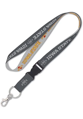 Iowa State Cyclones Charcoal Lanyard - Charcoal