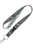 North Texas Mean Green Charcoal Lanyard - Charcoal