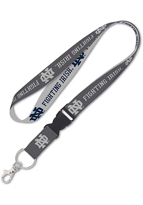 Notre Dame Fighting Irish Charcoal Lanyard - Charcoal