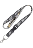 Purdue Boilermakers Charcoal Lanyard - Charcoal