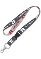 Rutgers Scarlet Knights Charcoal Lanyard