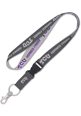 TCU Horned Frogs Charcoal Lanyard - Charcoal