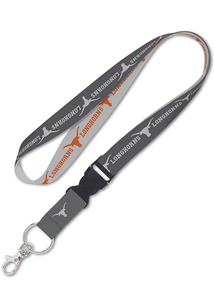 Texas Longhorns Charcoal Lanyard