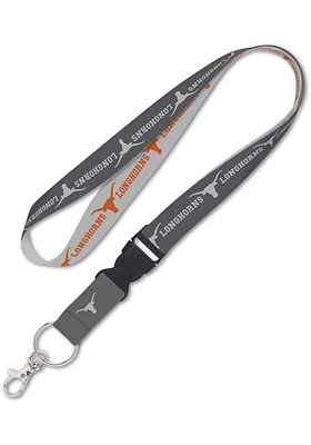 Texas Longhorns Charcoal Lanyard