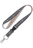 Texas Longhorns Charcoal Lanyard
