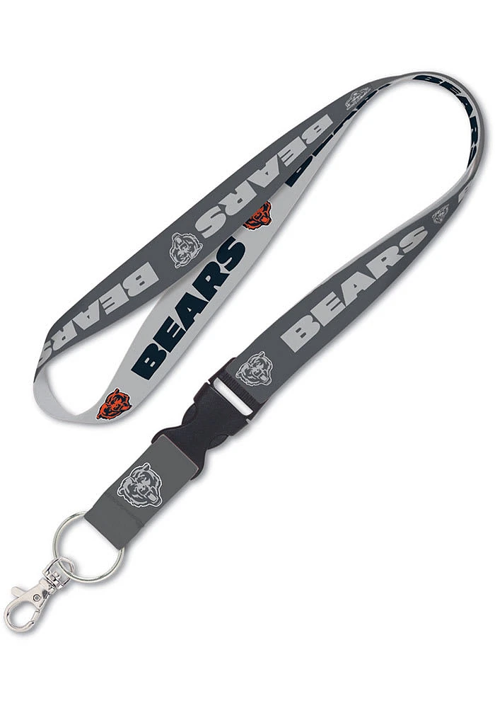 Chicago Bears Charcoal Lanyard