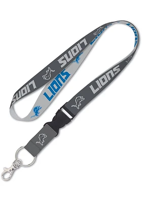 Detroit Lions Charcoal Lanyard - Charcoal