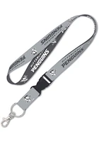 Pittsburgh Penguins Charcoal Lanyard - Charcoal