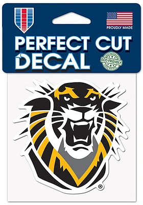 Fort Hays State Tigers 4x4 Color Auto Decal - Black