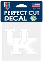 Kentucky Wildcats 4x4 White Auto Decal - White