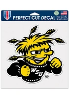 Wichita State Shockers 8x8 Color Auto Decal - Black