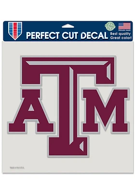 Texas A&M Aggies 8x8 Color Auto Decal - Maroon
