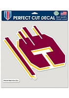 Central Michigan Chippewas 8x8 Color Auto Decal - Maroon