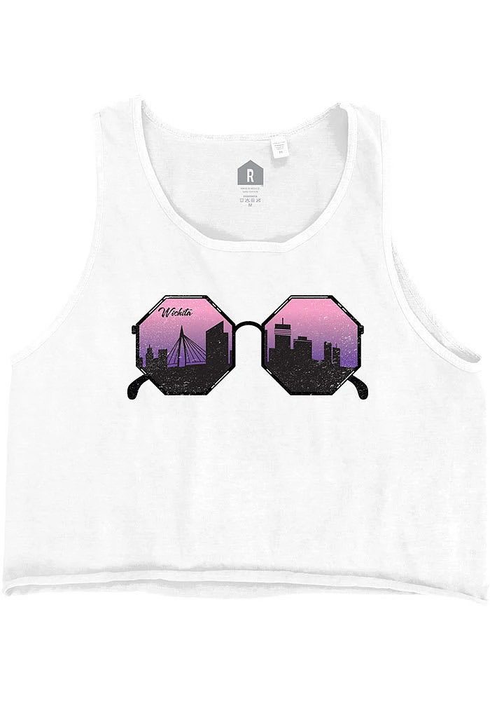 Rally Wichita Womens White Sunglasses Tank Top