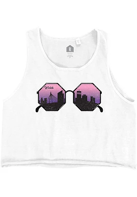Rally Wichita Womens White Sunglasses Tank Top