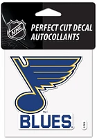St Louis Blues 4x4 Auto Decal - Blue