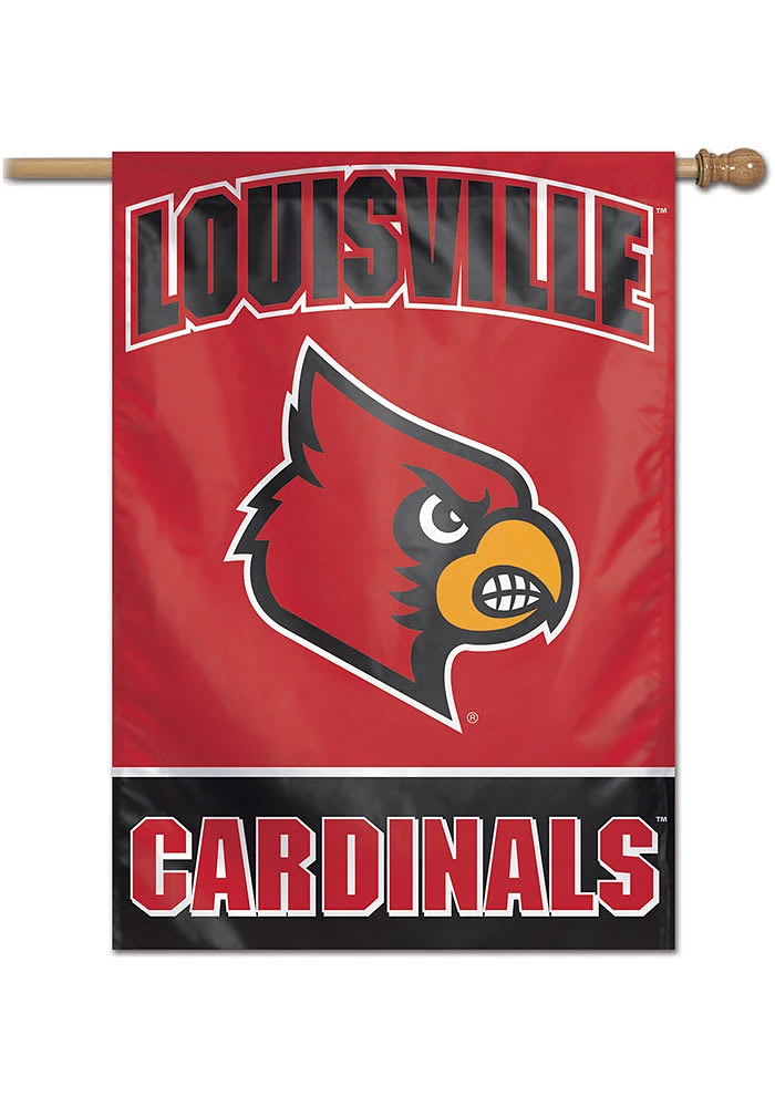 Louisville Cardinals Team Name Banner - Red