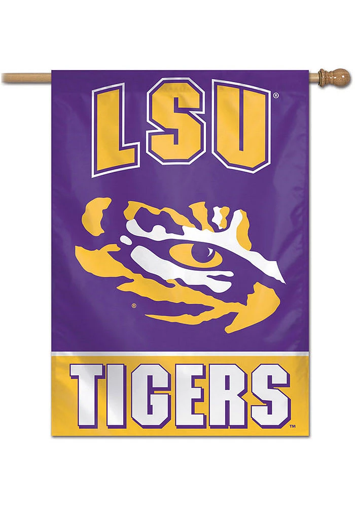 LSU Tigers Team Name Banner - Purple